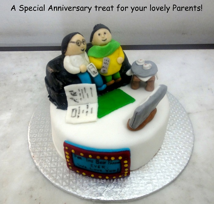 Special Anniversary Cake for Parents 